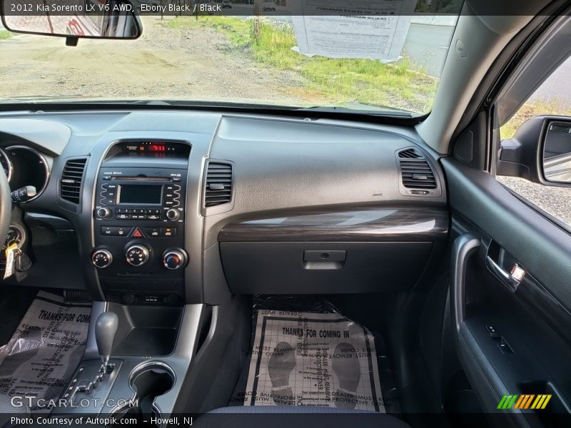 Ebony Black / Black 2012 Kia Sorento LX V6 AWD