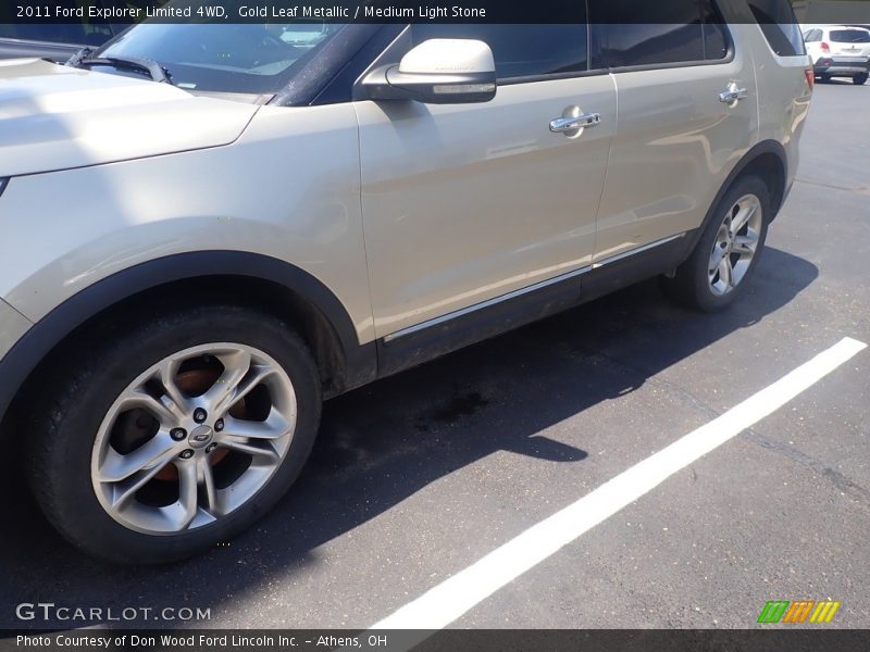 Gold Leaf Metallic / Medium Light Stone 2011 Ford Explorer Limited 4WD