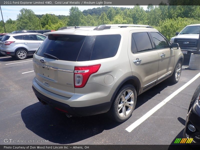 Gold Leaf Metallic / Medium Light Stone 2011 Ford Explorer Limited 4WD