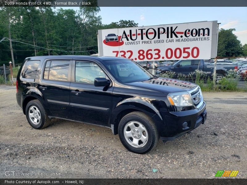 Formal Black / Black 2009 Honda Pilot LX 4WD