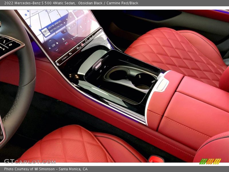 Obsidian Black / Carmine Red/Black 2022 Mercedes-Benz S 500 4Matic Sedan