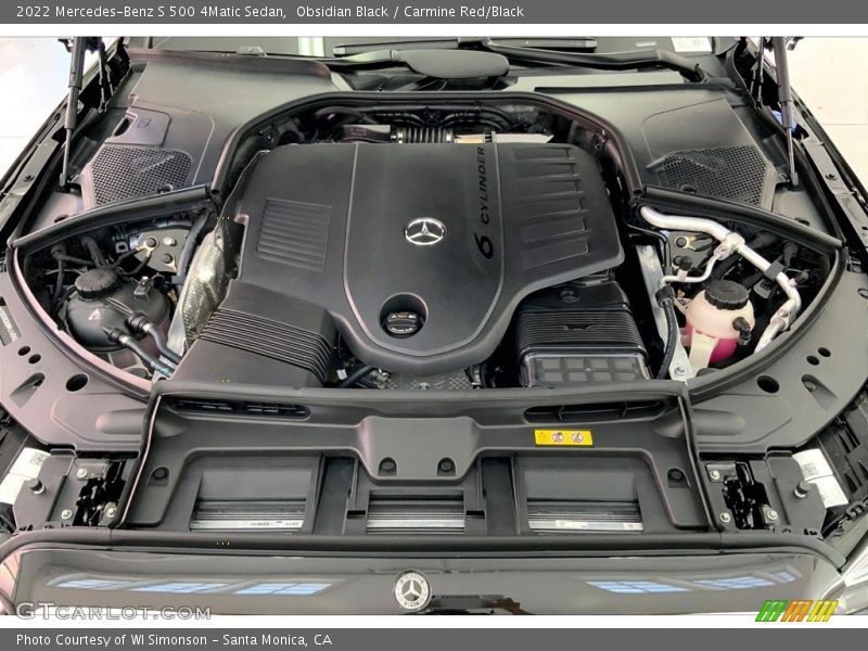 Obsidian Black / Carmine Red/Black 2022 Mercedes-Benz S 500 4Matic Sedan
