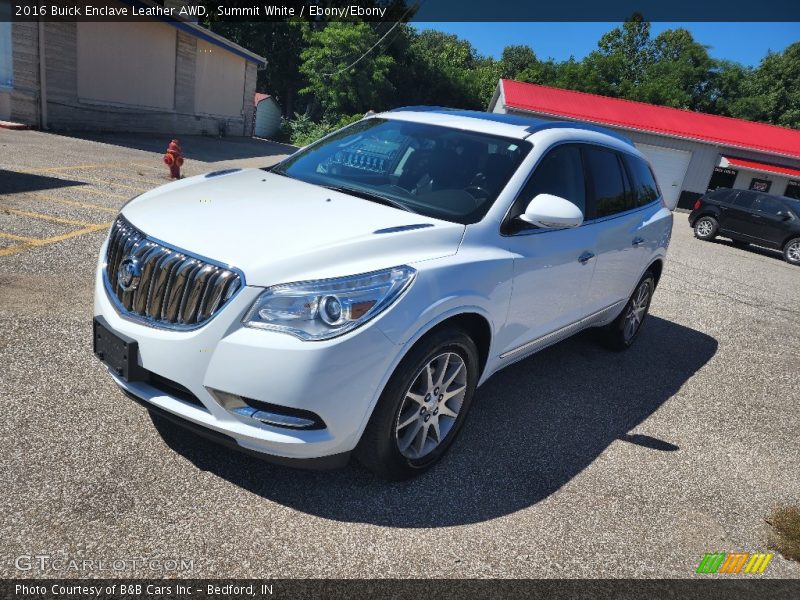 Summit White / Ebony/Ebony 2016 Buick Enclave Leather AWD