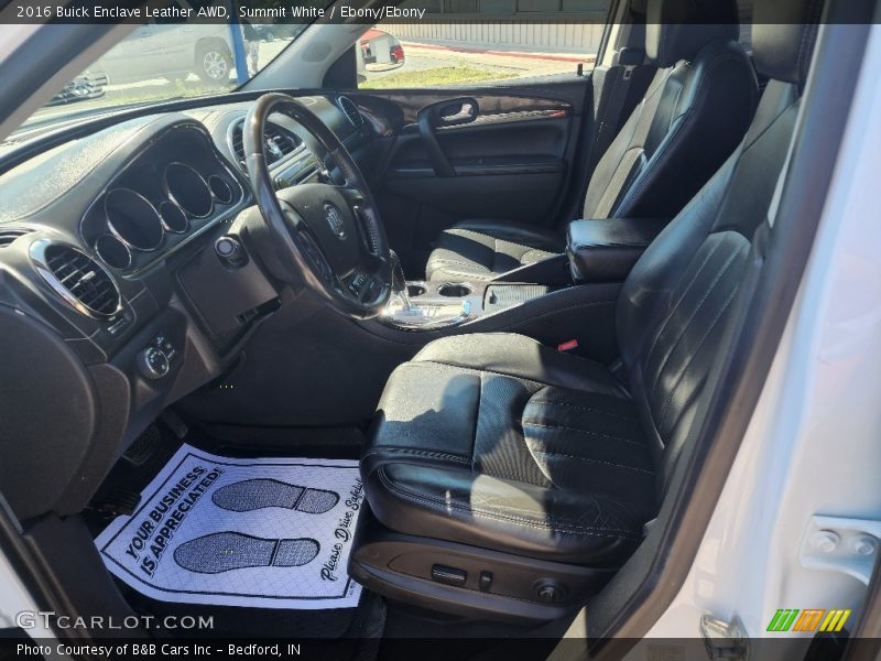 Summit White / Ebony/Ebony 2016 Buick Enclave Leather AWD