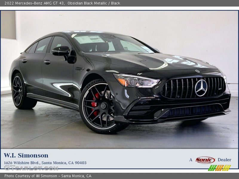 Obsidian Black Metallic / Black 2022 Mercedes-Benz AMG GT 43