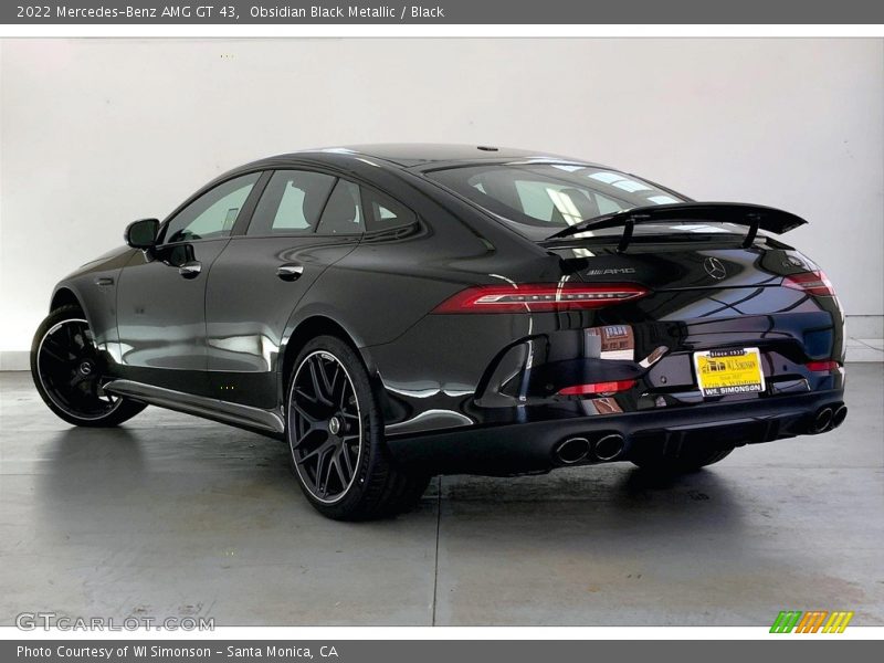 Obsidian Black Metallic / Black 2022 Mercedes-Benz AMG GT 43