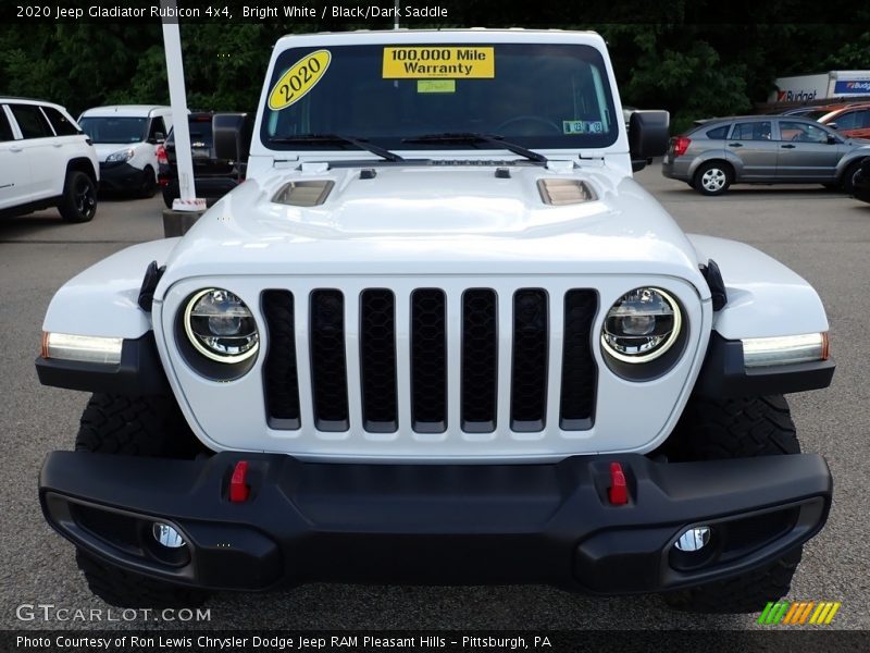 Bright White / Black/Dark Saddle 2020 Jeep Gladiator Rubicon 4x4