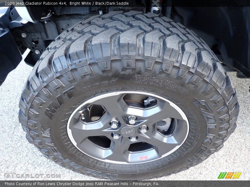 Bright White / Black/Dark Saddle 2020 Jeep Gladiator Rubicon 4x4