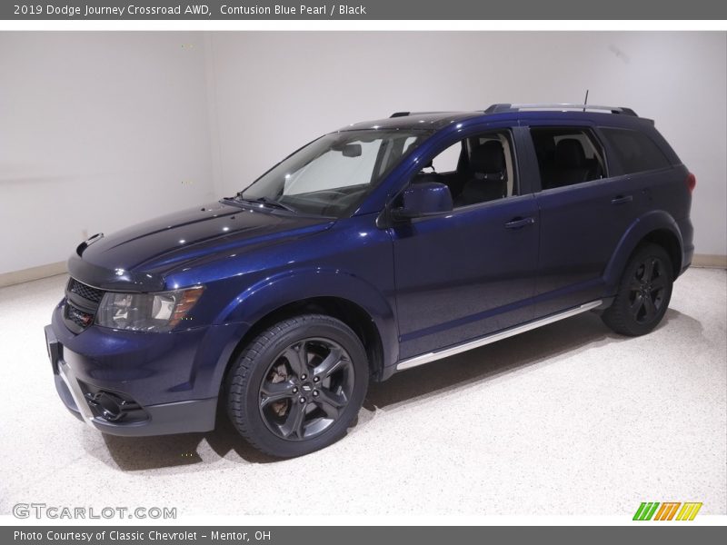 Contusion Blue Pearl / Black 2019 Dodge Journey Crossroad AWD