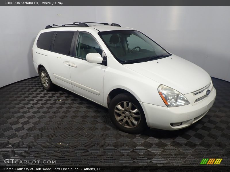 White / Gray 2008 Kia Sedona EX