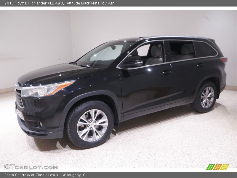 Attitude Black Metallic / Ash 2015 Toyota Highlander XLE AWD