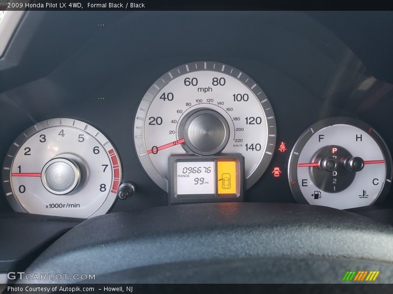 Formal Black / Black 2009 Honda Pilot LX 4WD