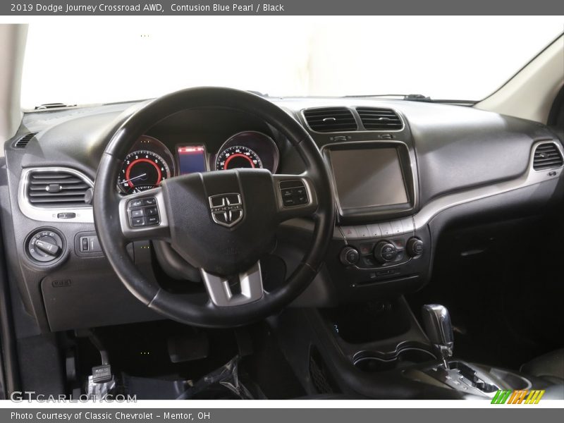 Contusion Blue Pearl / Black 2019 Dodge Journey Crossroad AWD