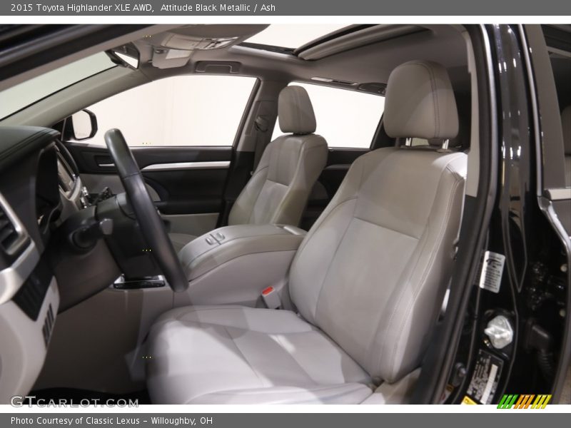 Attitude Black Metallic / Ash 2015 Toyota Highlander XLE AWD