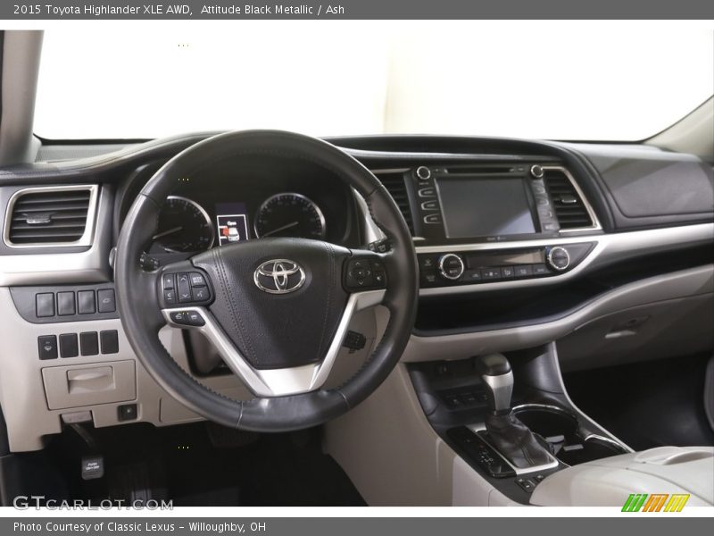 Attitude Black Metallic / Ash 2015 Toyota Highlander XLE AWD