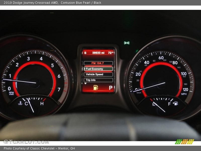Contusion Blue Pearl / Black 2019 Dodge Journey Crossroad AWD