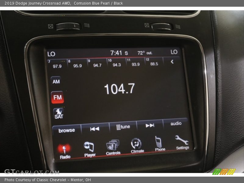 Contusion Blue Pearl / Black 2019 Dodge Journey Crossroad AWD