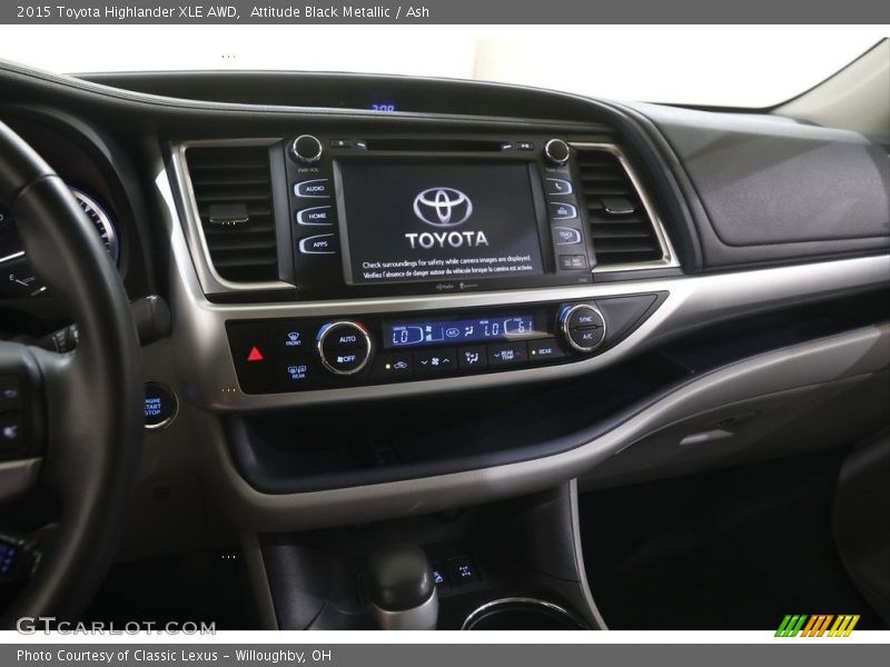 Attitude Black Metallic / Ash 2015 Toyota Highlander XLE AWD