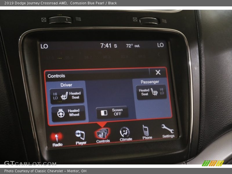 Contusion Blue Pearl / Black 2019 Dodge Journey Crossroad AWD