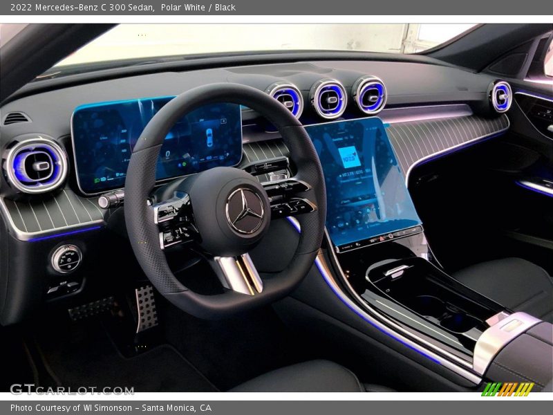 Polar White / Black 2022 Mercedes-Benz C 300 Sedan