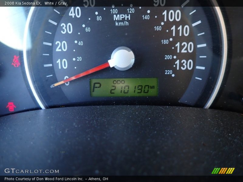 White / Gray 2008 Kia Sedona EX