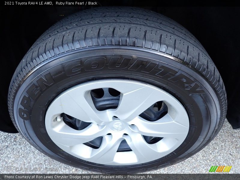 Ruby Flare Pearl / Black 2021 Toyota RAV4 LE AWD