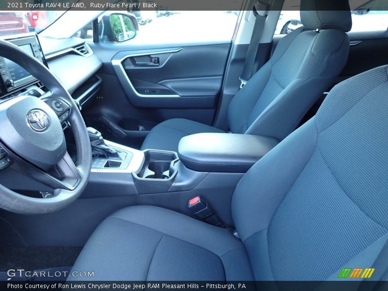 Ruby Flare Pearl / Black 2021 Toyota RAV4 LE AWD