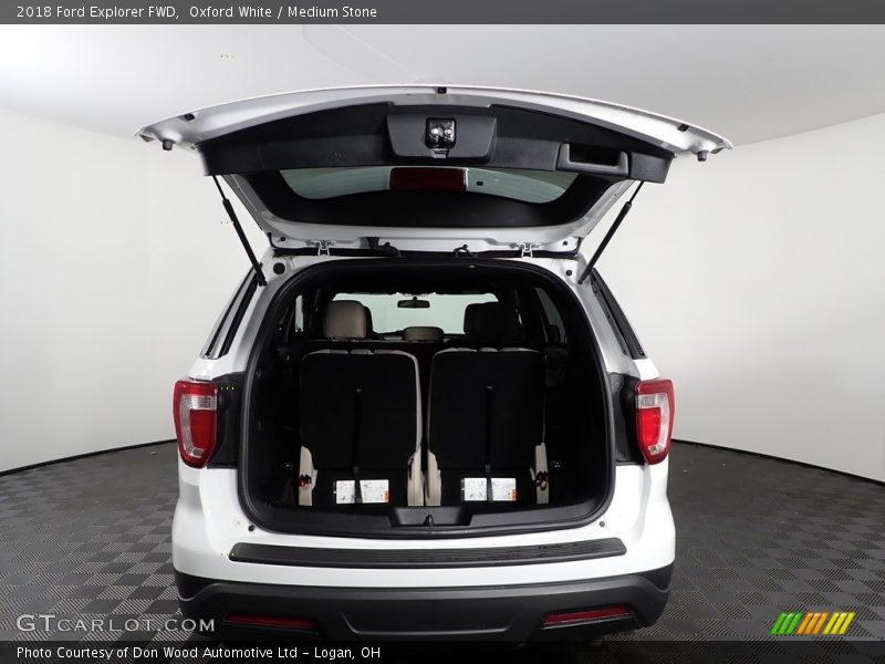 Oxford White / Medium Stone 2018 Ford Explorer FWD