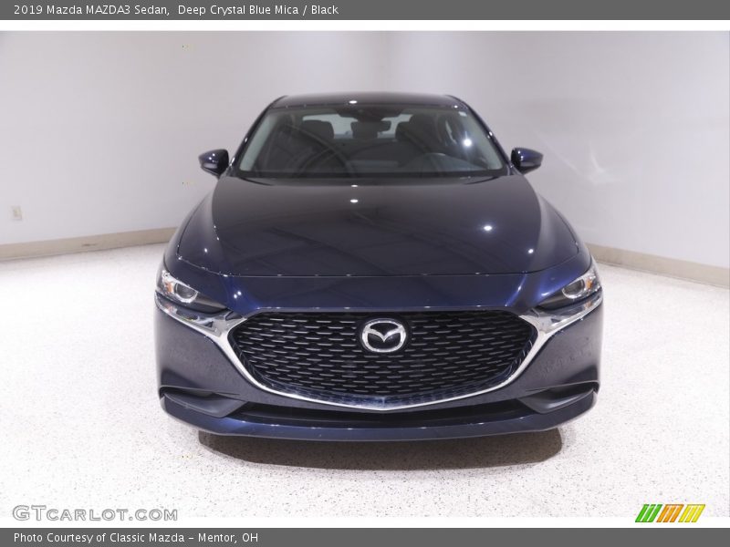 Deep Crystal Blue Mica / Black 2019 Mazda MAZDA3 Sedan