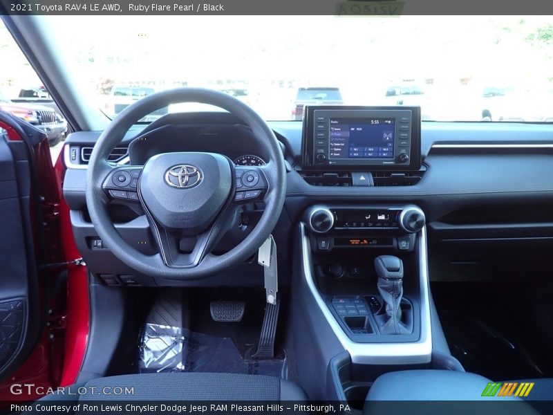 Ruby Flare Pearl / Black 2021 Toyota RAV4 LE AWD