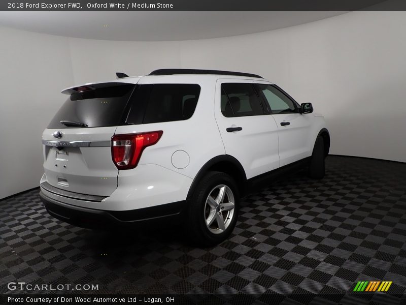 Oxford White / Medium Stone 2018 Ford Explorer FWD