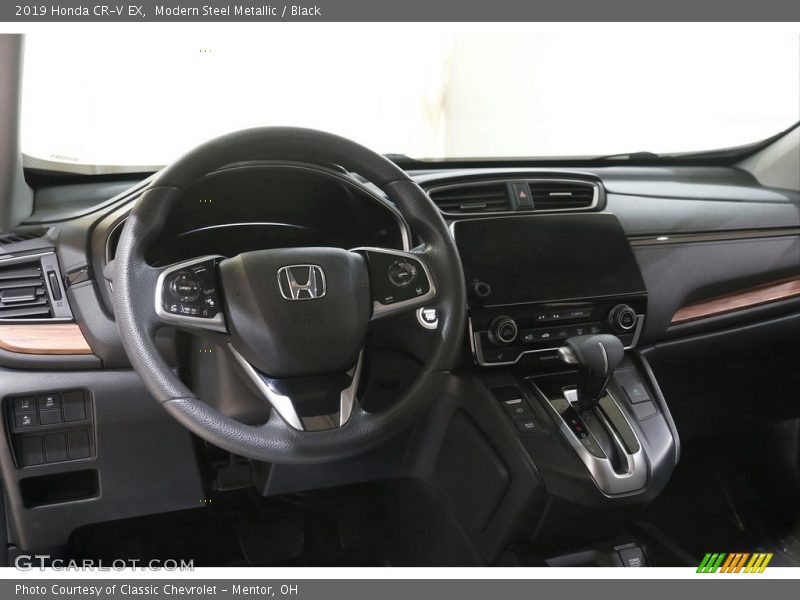 Modern Steel Metallic / Black 2019 Honda CR-V EX