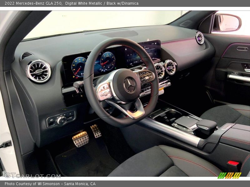 Digital White Metallic / Black w/Dinamica 2022 Mercedes-Benz GLA 250