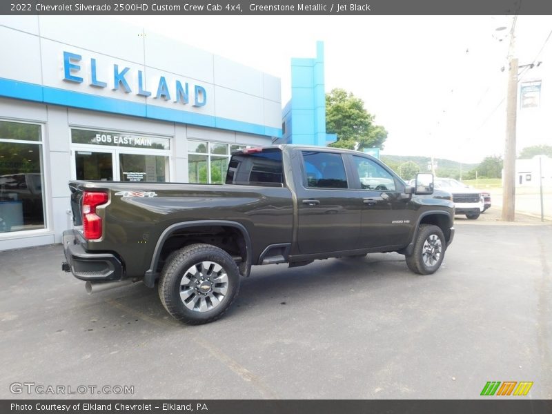 Greenstone Metallic / Jet Black 2022 Chevrolet Silverado 2500HD Custom Crew Cab 4x4