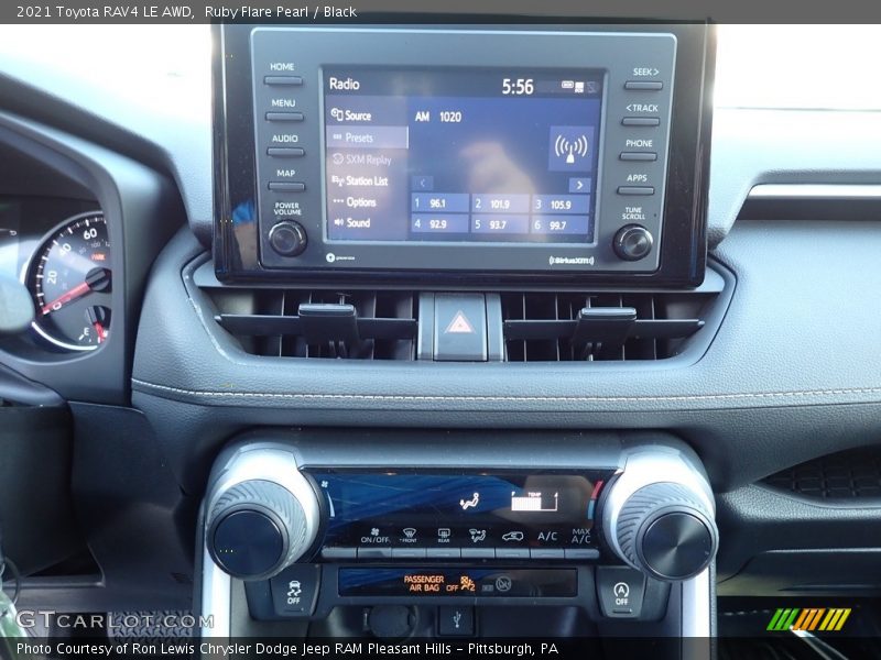 Controls of 2021 RAV4 LE AWD