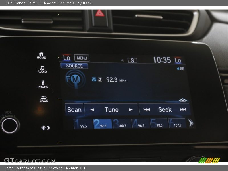 Modern Steel Metallic / Black 2019 Honda CR-V EX