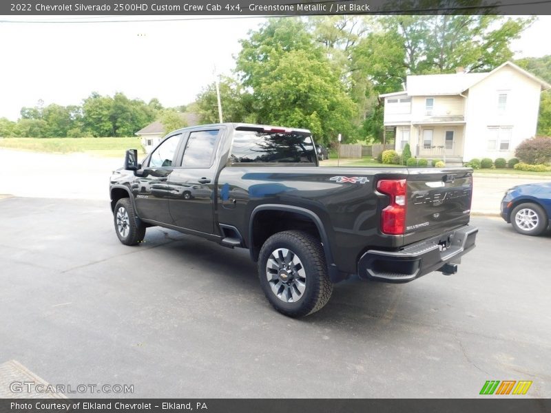 Greenstone Metallic / Jet Black 2022 Chevrolet Silverado 2500HD Custom Crew Cab 4x4