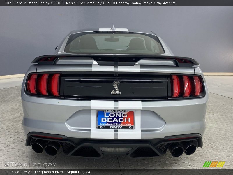 Iconic Silver Metallic / GT500 Recaro/Ebony/Smoke Gray Accents 2021 Ford Mustang Shelby GT500