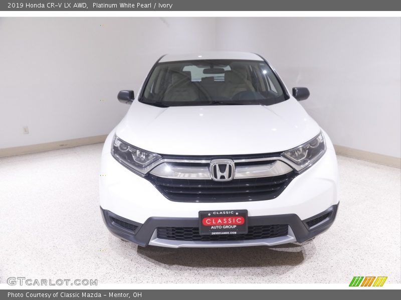 Platinum White Pearl / Ivory 2019 Honda CR-V LX AWD