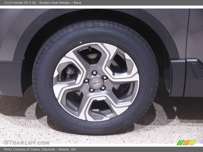 Modern Steel Metallic / Black 2019 Honda CR-V EX