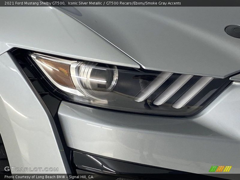 Iconic Silver Metallic / GT500 Recaro/Ebony/Smoke Gray Accents 2021 Ford Mustang Shelby GT500