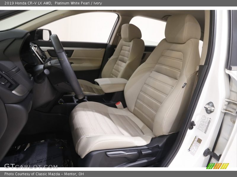 Platinum White Pearl / Ivory 2019 Honda CR-V LX AWD
