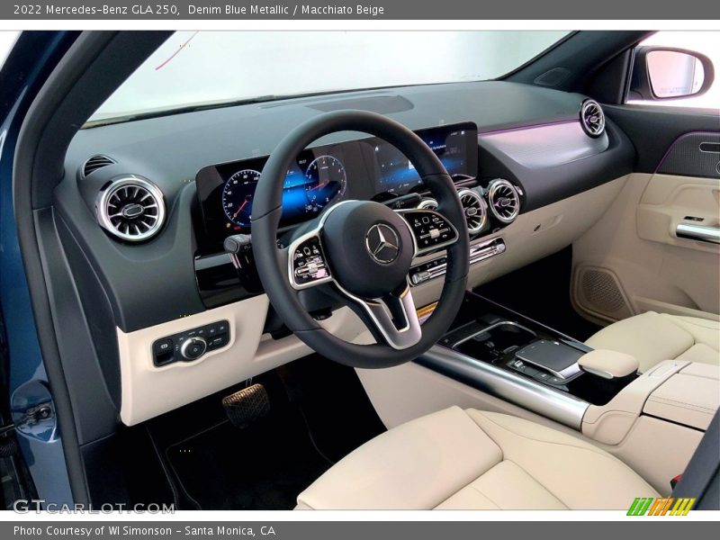 Denim Blue Metallic / Macchiato Beige 2022 Mercedes-Benz GLA 250