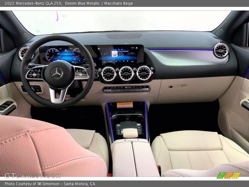Denim Blue Metallic / Macchiato Beige 2022 Mercedes-Benz GLA 250