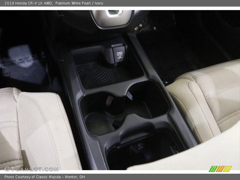 Platinum White Pearl / Ivory 2019 Honda CR-V LX AWD