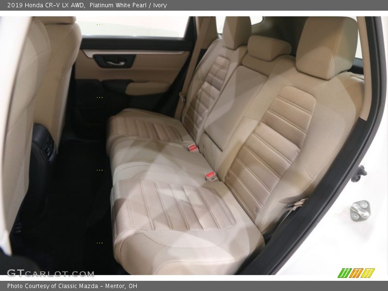 Platinum White Pearl / Ivory 2019 Honda CR-V LX AWD