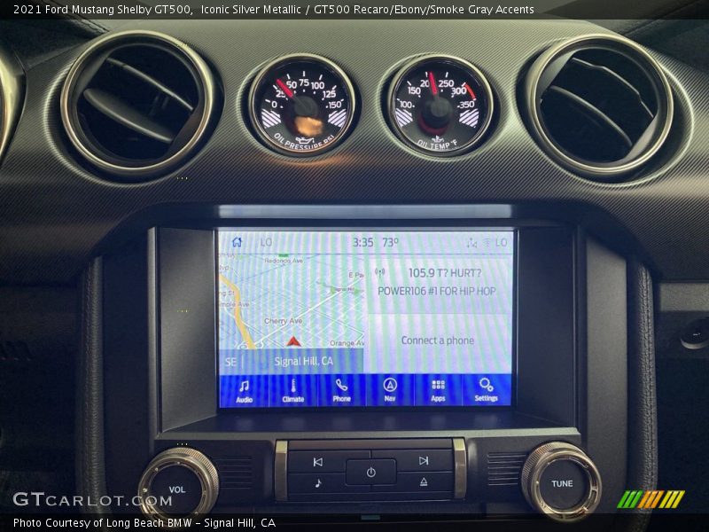 Iconic Silver Metallic / GT500 Recaro/Ebony/Smoke Gray Accents 2021 Ford Mustang Shelby GT500