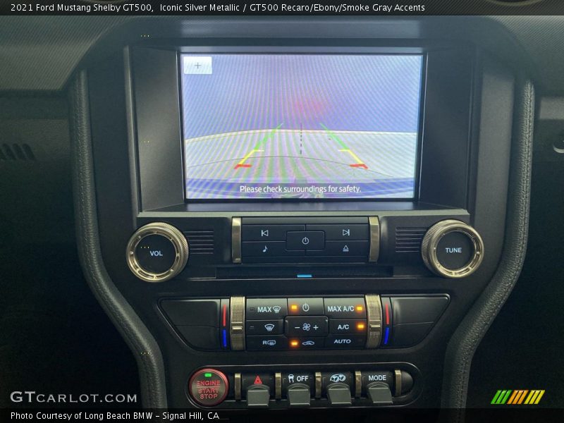 Controls of 2021 Mustang Shelby GT500