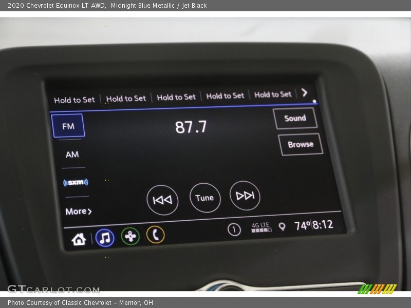 Midnight Blue Metallic / Jet Black 2020 Chevrolet Equinox LT AWD