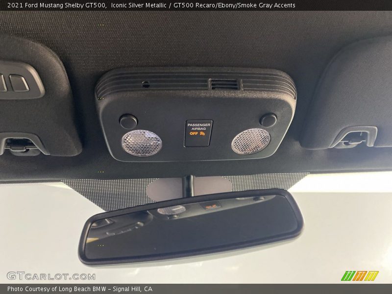 Iconic Silver Metallic / GT500 Recaro/Ebony/Smoke Gray Accents 2021 Ford Mustang Shelby GT500